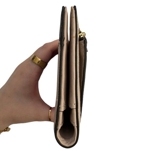 Kate Spade Taupe and Black Colorblock slim Card Holder Bifold Wallet - Picture 7 of 13